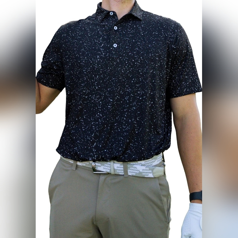 ZIRE LG Golf Men's Performance Polo Dry Fit Short Sleeve Shirt  Moisture-Wicking